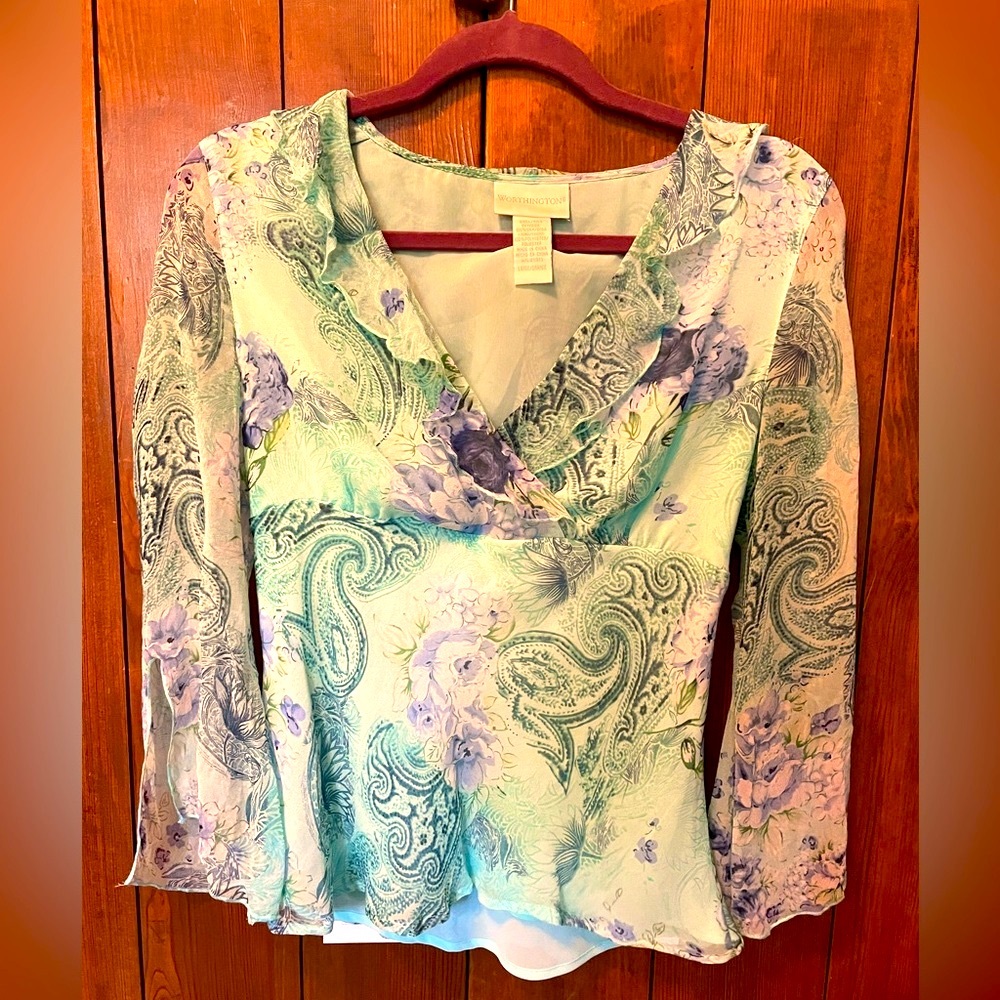 Worthington blouse size L